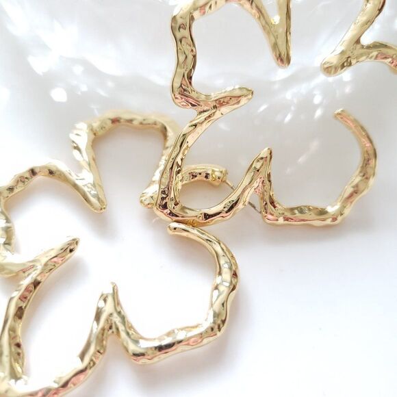 Anthro Floral Earrings - Picture 1 of 16